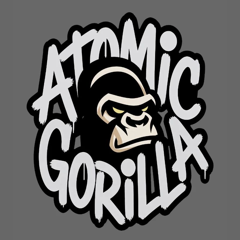 Atom-Gorilla-Graffiti-Emblem