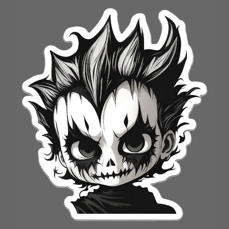 Spikiger Totenkopf-Chibi