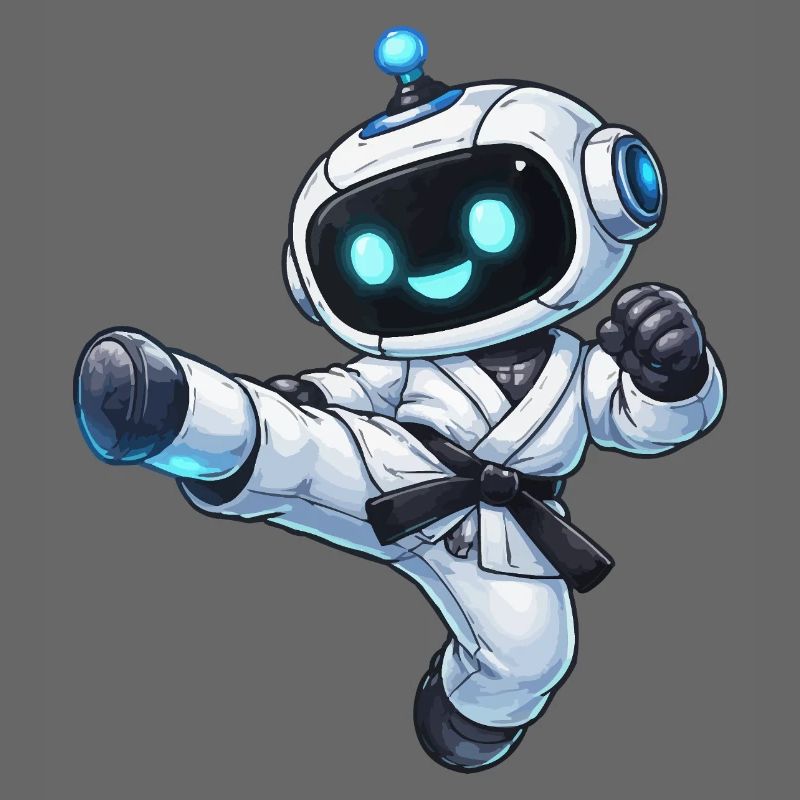 Robot de combat en karaté