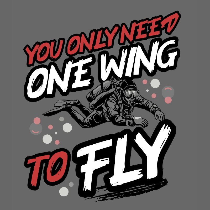 Tauchen One Wing To Fly – Tec & Scuba Diver Design