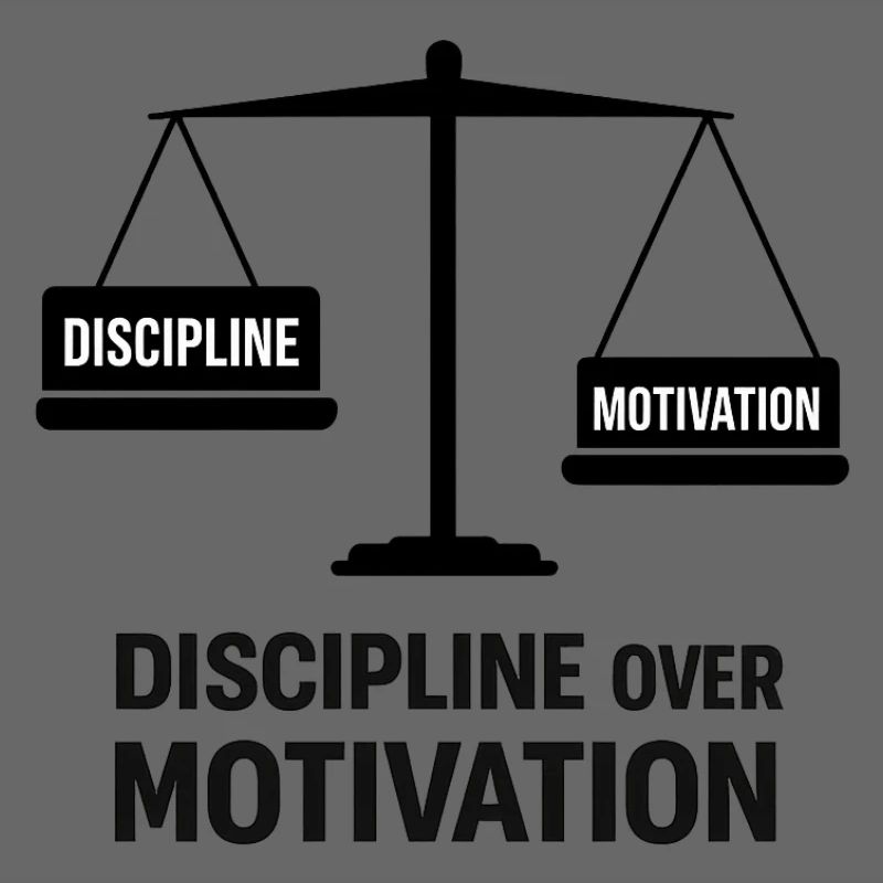 Discipline over motivation