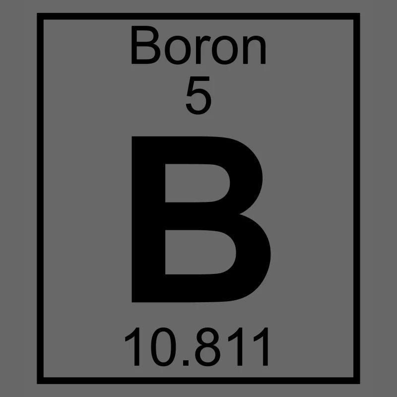 Periodic table element 5 - B (boron) - BIG