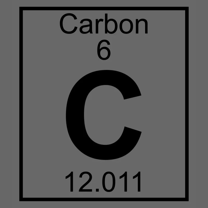 Periodic table element 6 - C (carbon) - BIG