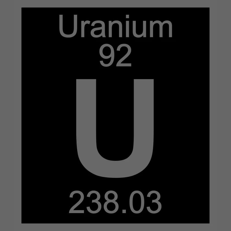 Element 92 - u (uranium) - Inverse (Full)