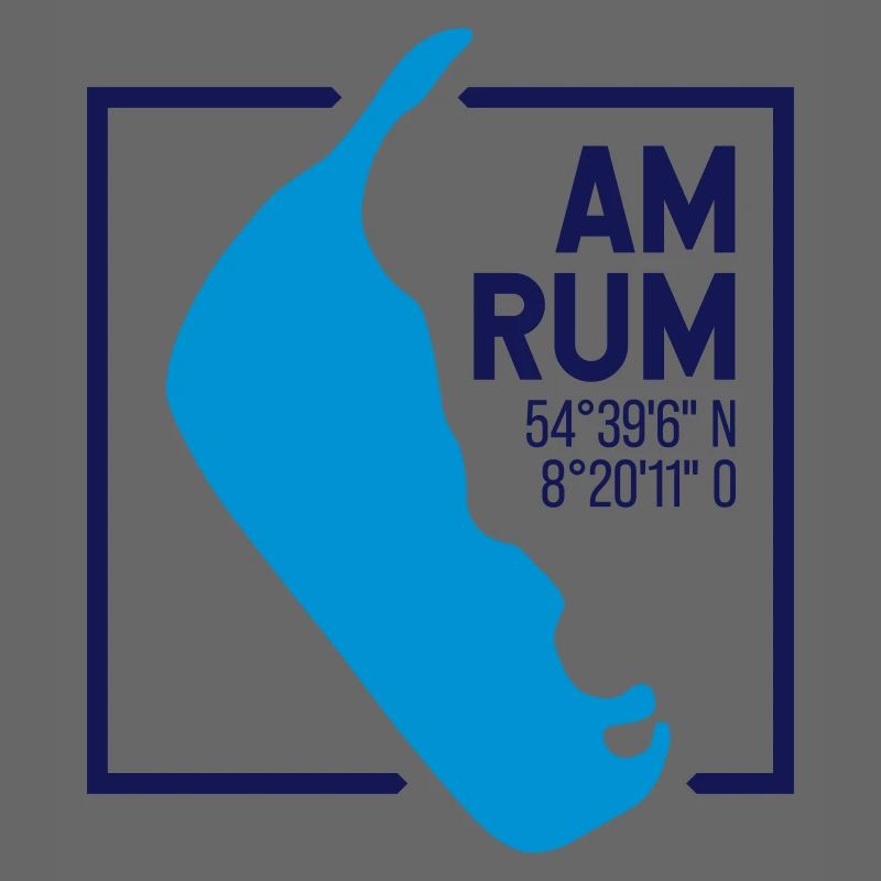 Amrum | Map Minimalist contour