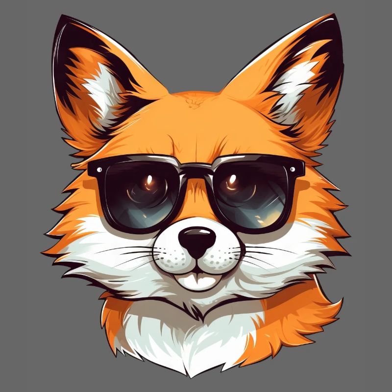 Cool Red Fox: Style de lunettes de soleil