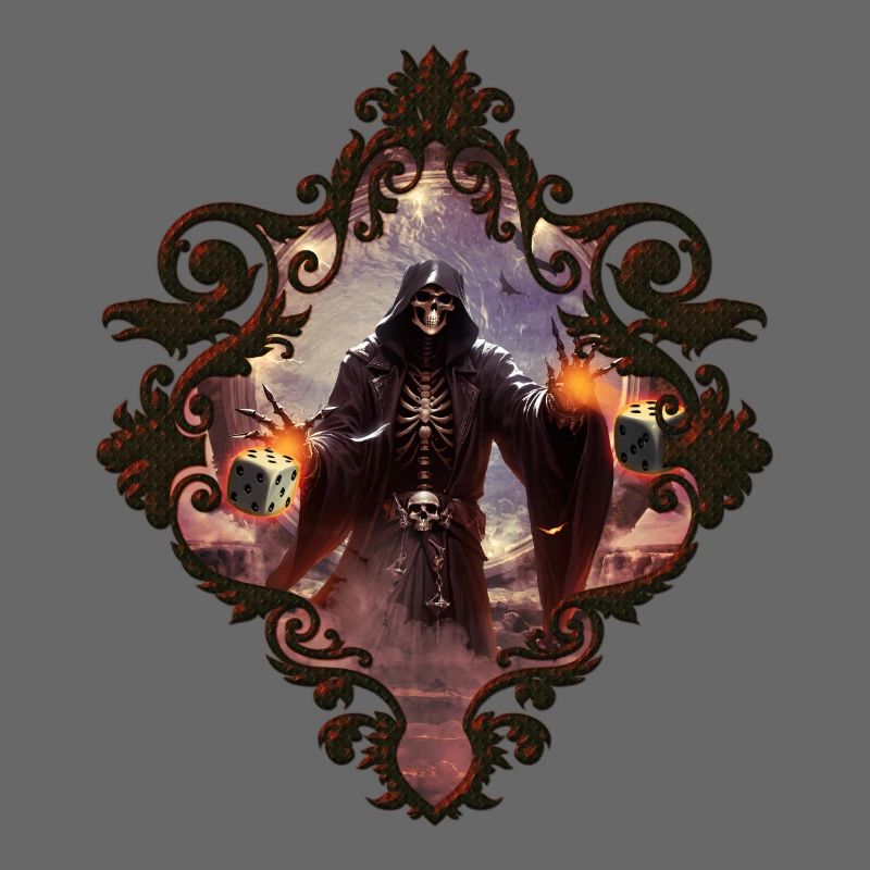 Fascinating and mystical setting of a skeleton