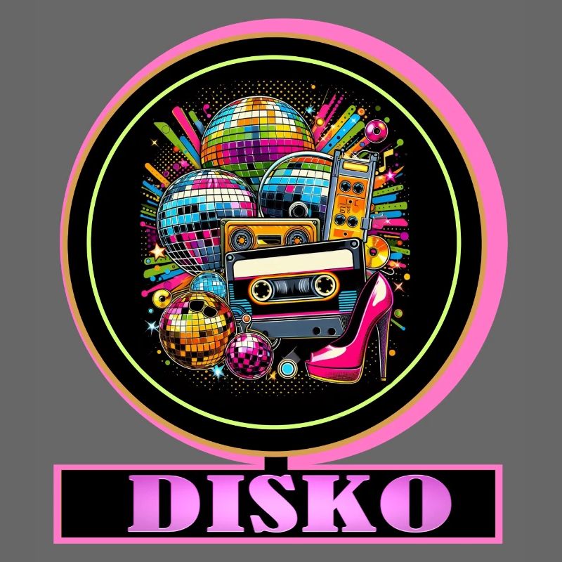 Disco Retro Cassette Neon Gloss