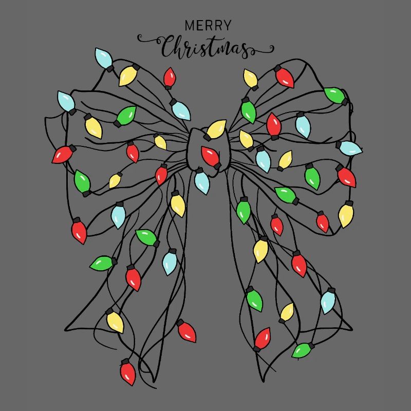 Conception de papillon de lumière de Noël festive
