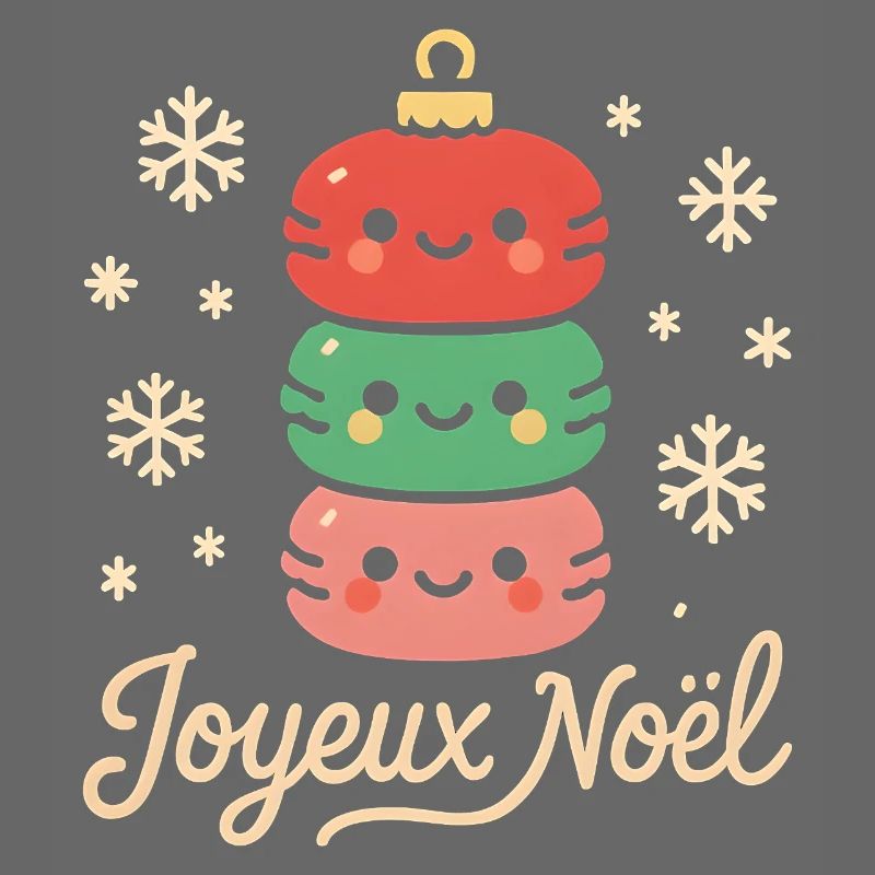 Macarons de Noël Empilés Mignons
