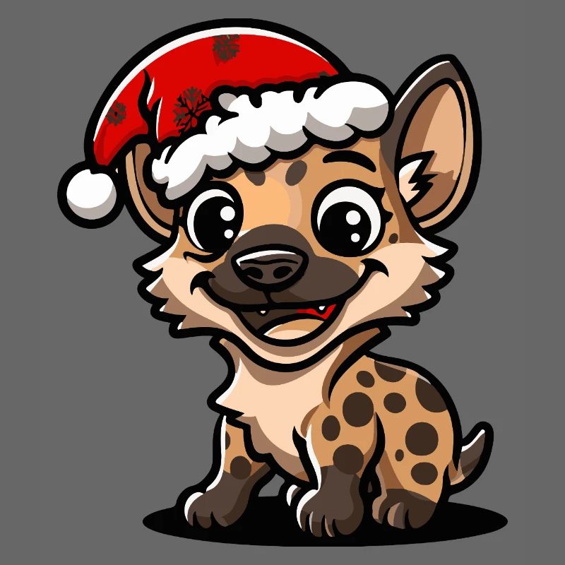 Hyäne Weihnachten