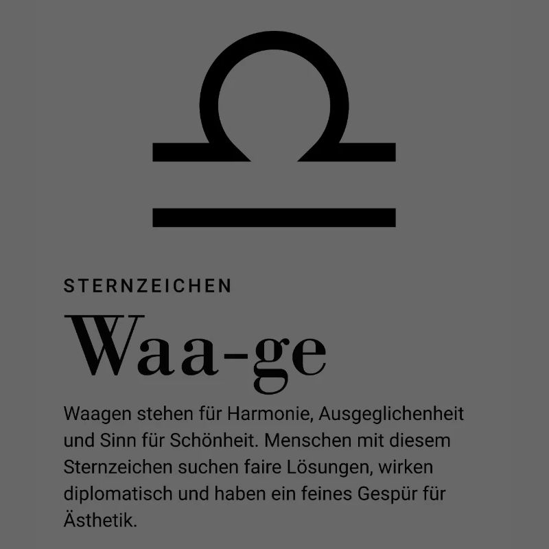 Sternzeichen Waage