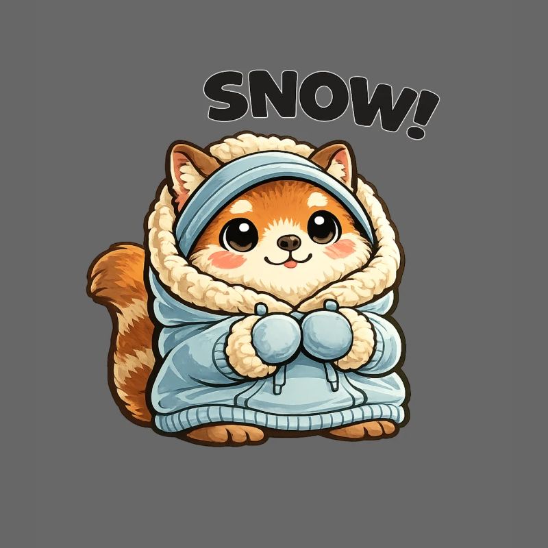 Renard en pull d’hiver