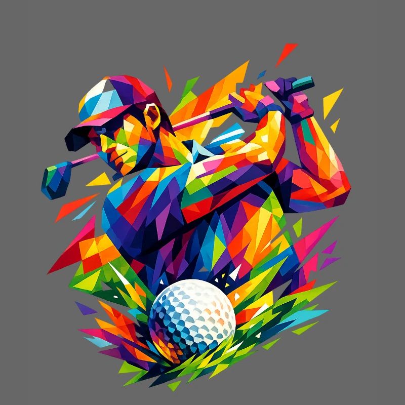 Farbexplosion in Golfschlägen
