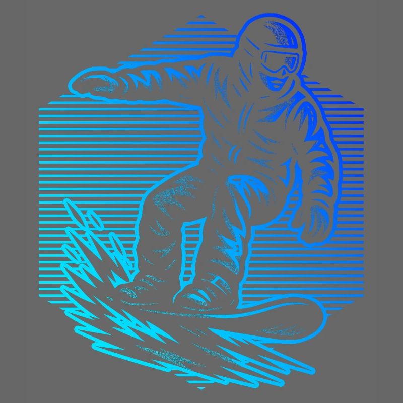 Conception vintage de snowboard pour snowboard