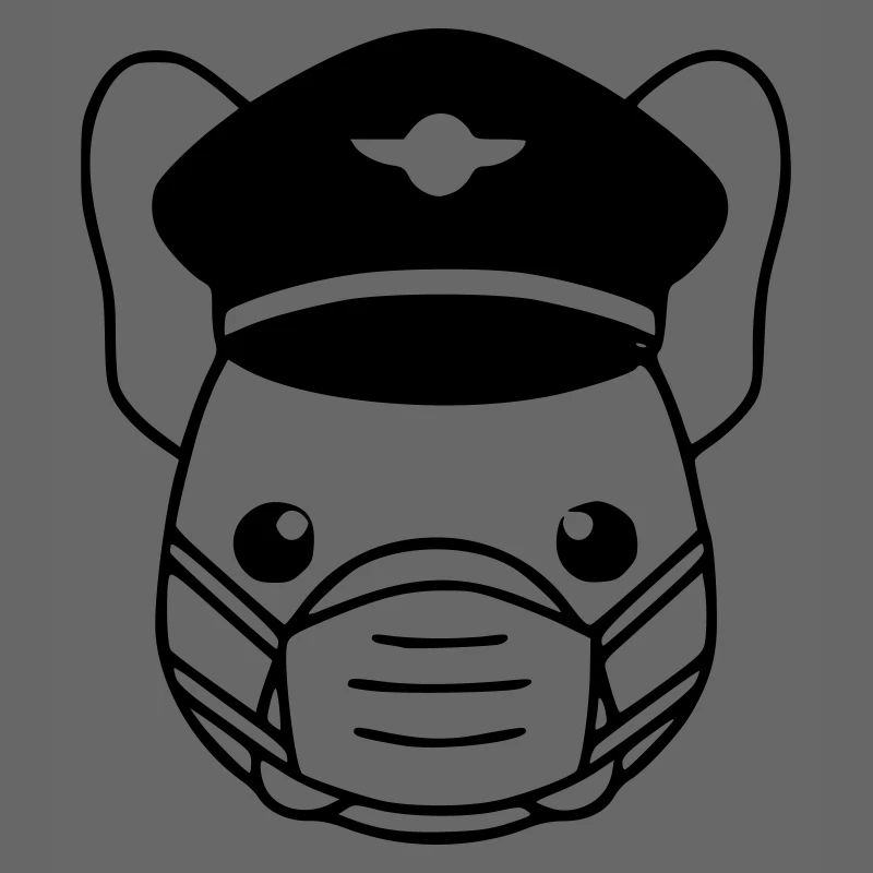 Frenchie Pilot Mask Black