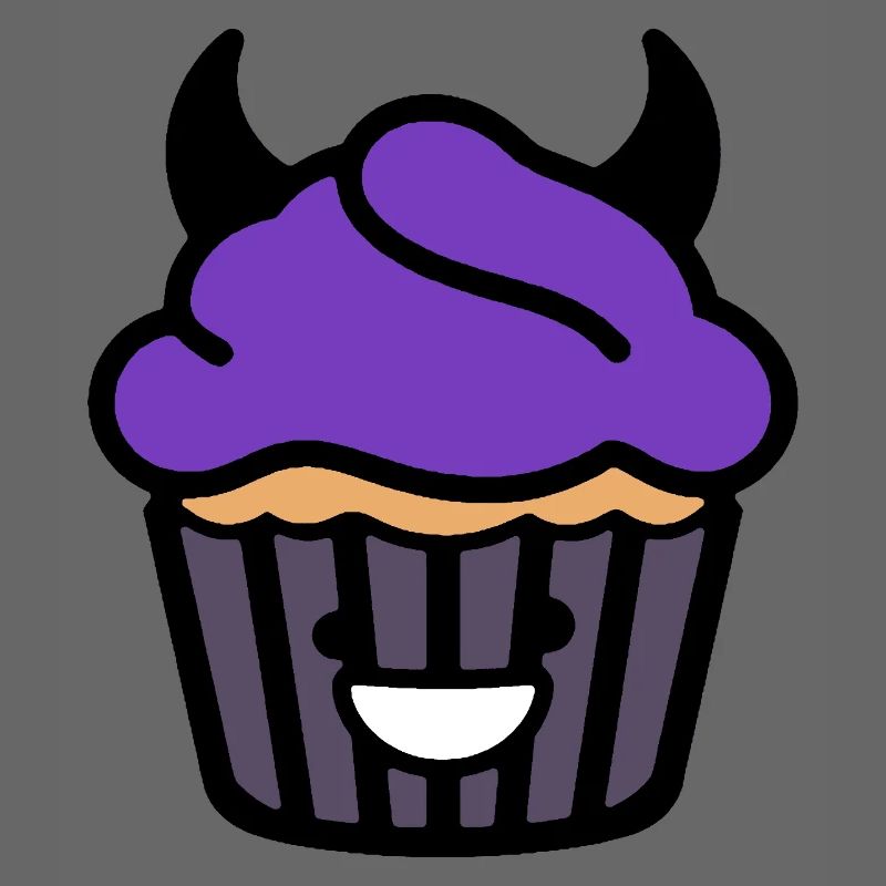 Dark Cute Cupcake Devil Kawaii Food Design