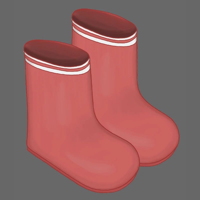 Rote Retro Socken Duo