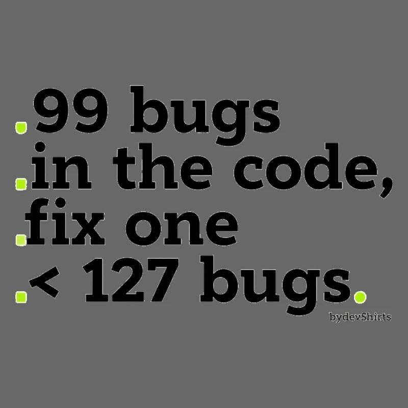 99 bugs dans le code à corriger