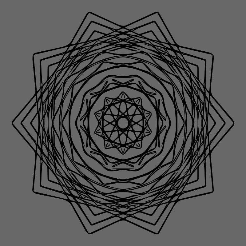 Geometric Square Square Mandala Shape