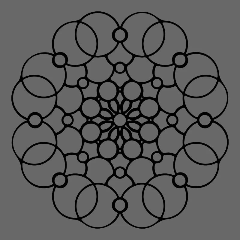 Geometric Mandala Round Pattern Circles Shape