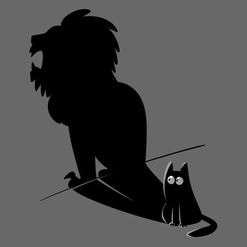 Chat à fourrure &Lion Shadow Design