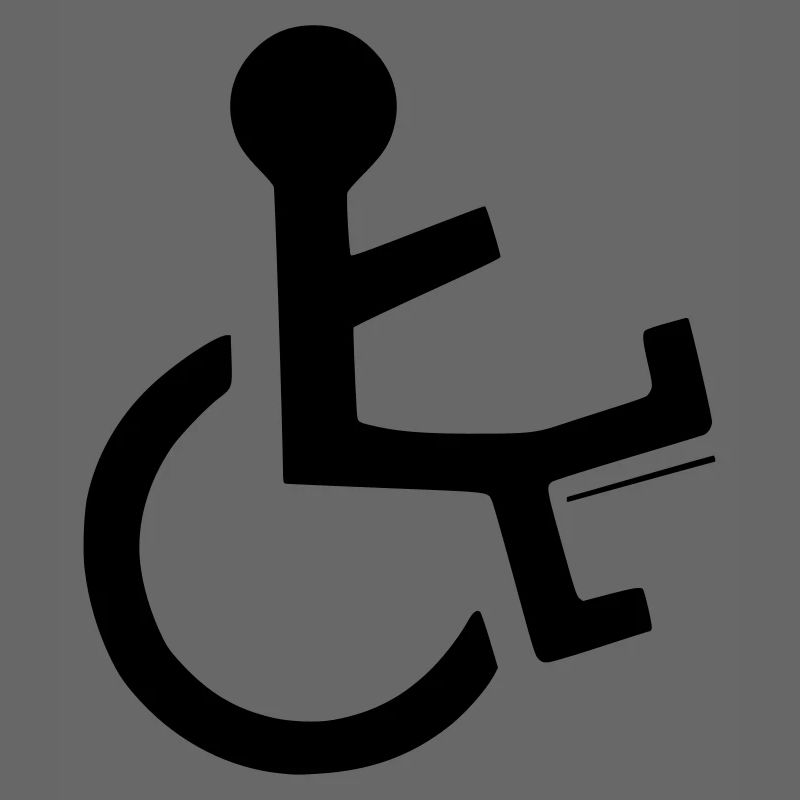 Rollstuhlfahrer mit gebrochenem Bein #