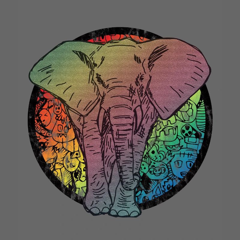 Caricature d'éléphant