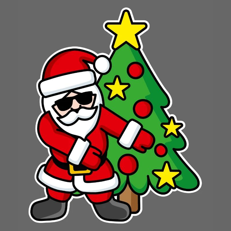Weihnachtsmann-Weihnachtsbaum FLOSS DANCE FLOSSING