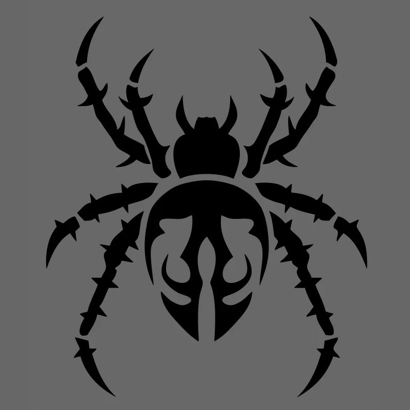 araignee tribal spider spinne 402