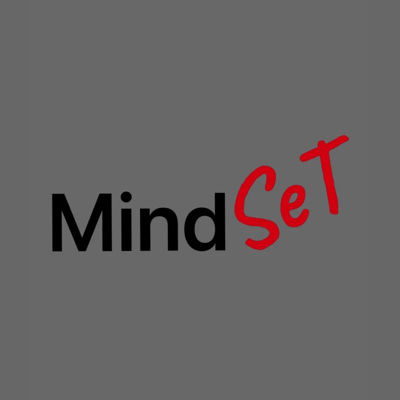 Red Handwritten Set on Black Background