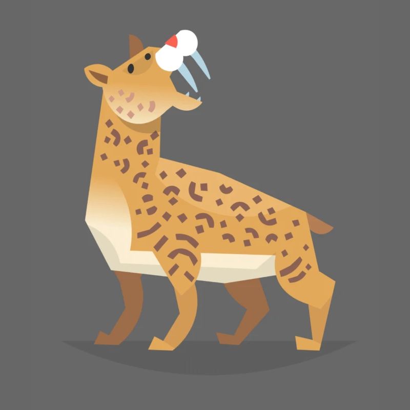Säbelzahntiger Design