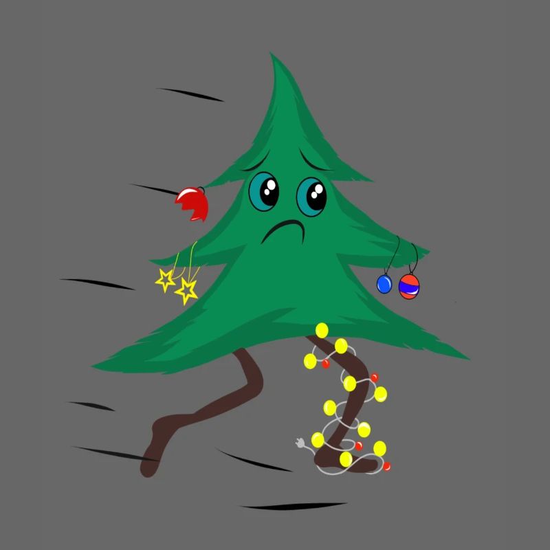 Running Christmas tree