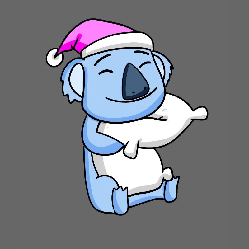 Koala avec oreiller et bonnet de couchage