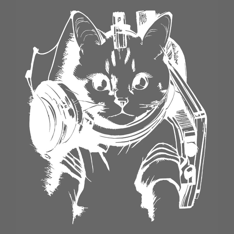 Cats DJ Artwork White