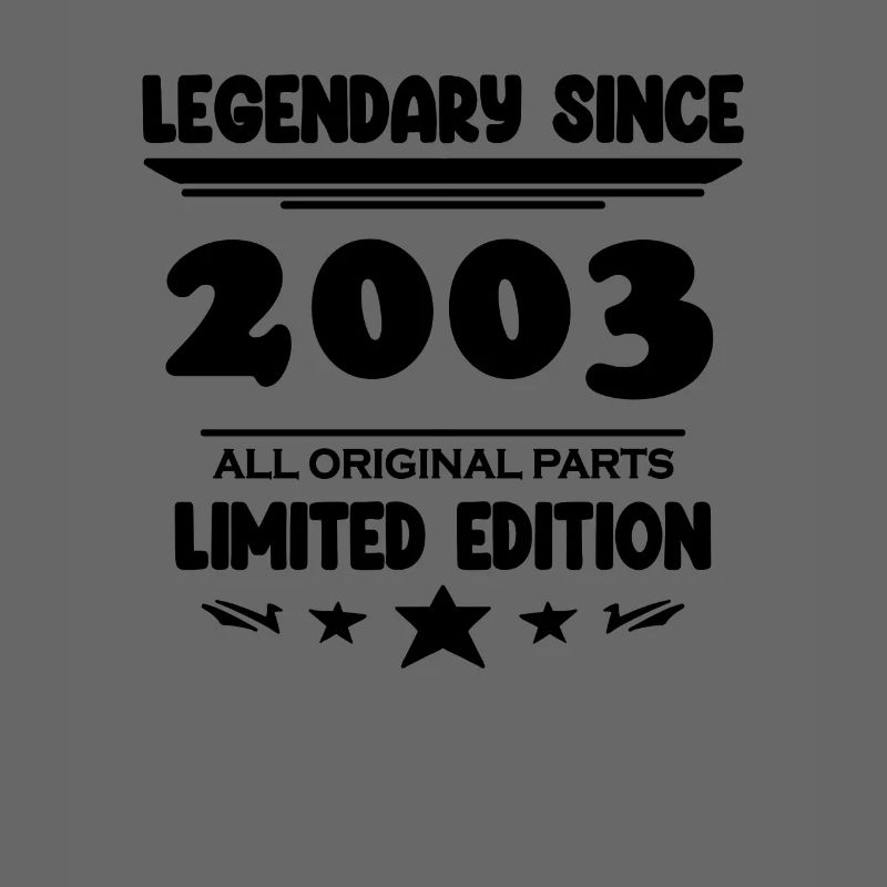 2003 - Né 2003 - Année de construction 2003