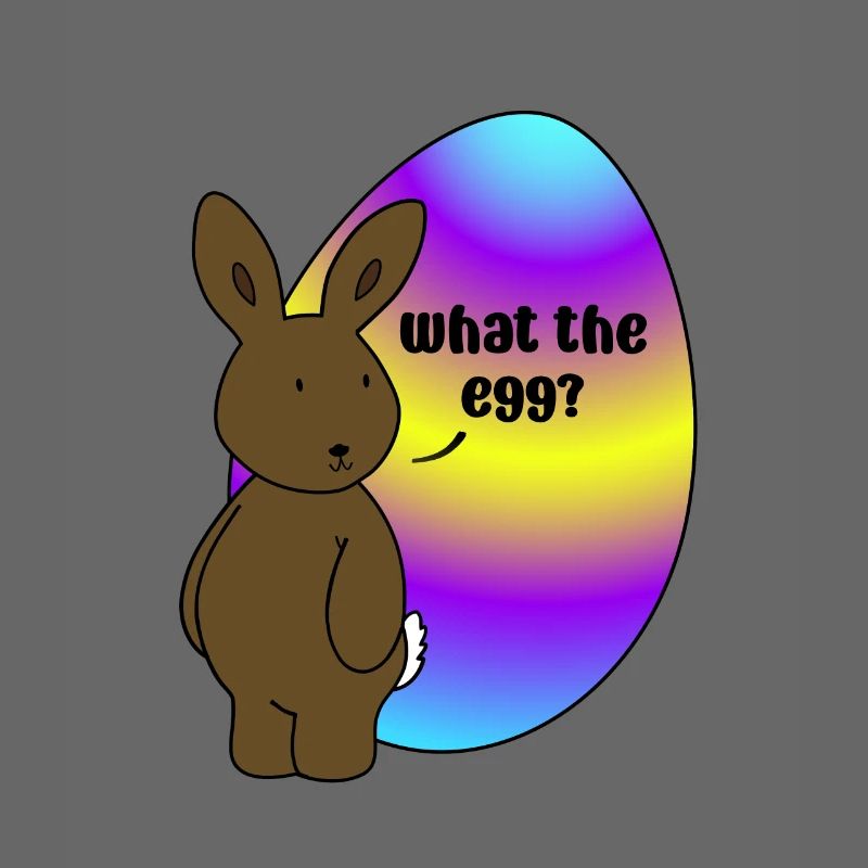 Happy Easter - Easter Bunny with Easter Egg