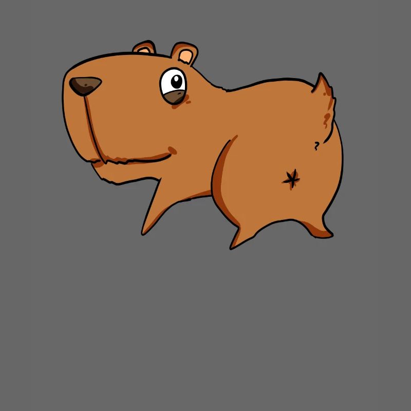 Capybara vu de derrière - Cul de Capybara