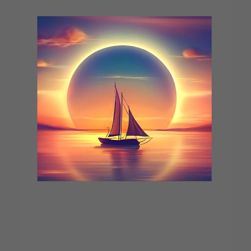 Sailboat sails into the sunset Angular