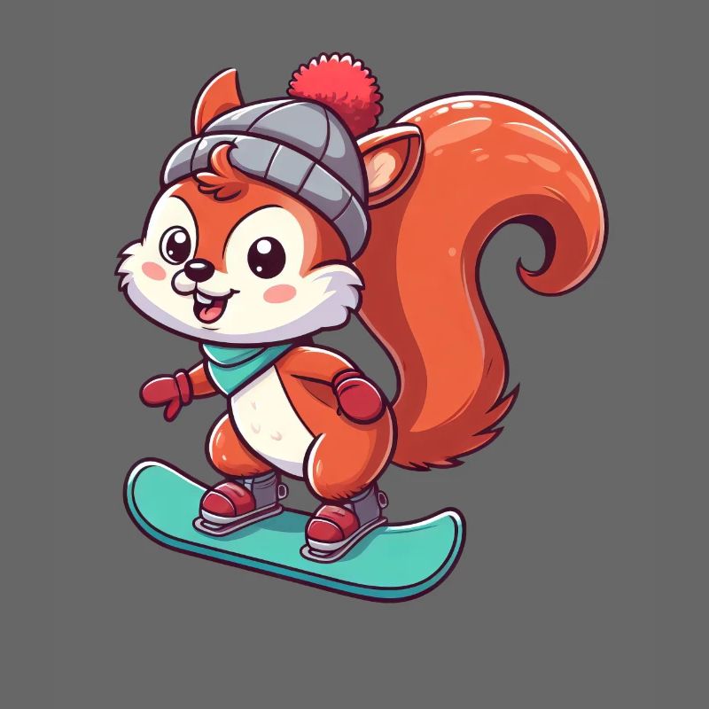 Winter Adventures with Squirrels – Snowboarding Fun