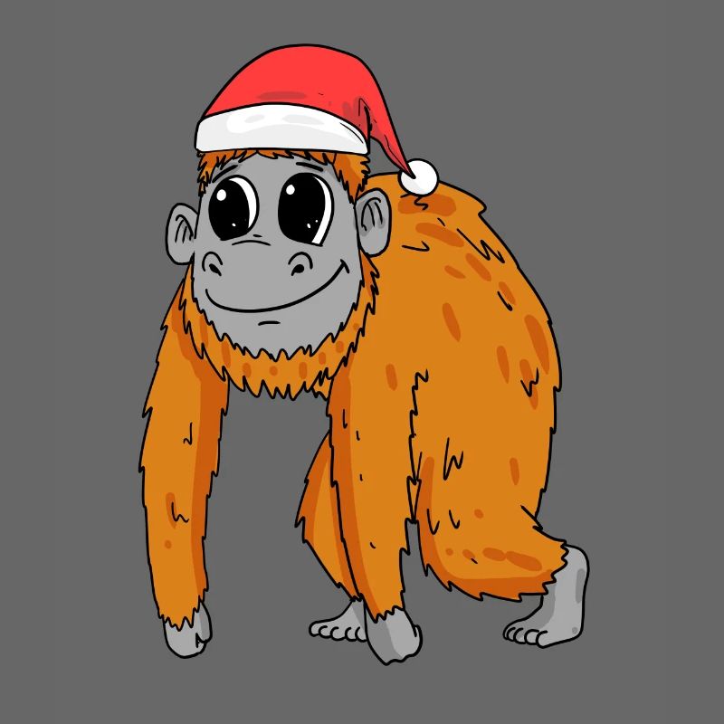 Affe Weihnachten