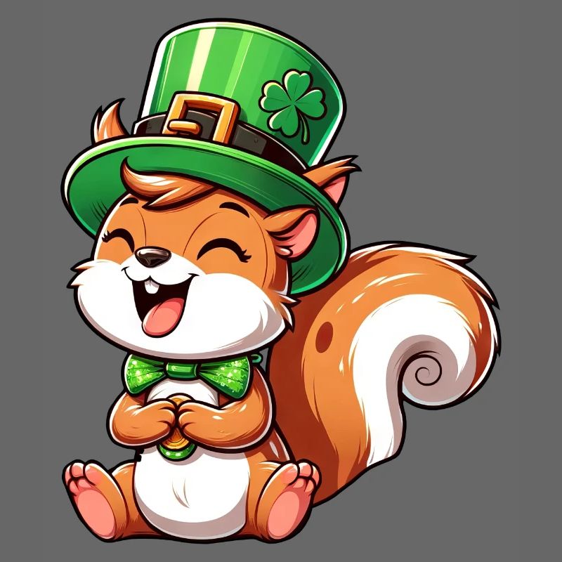 Freches Eichhörnchen St. Patricks