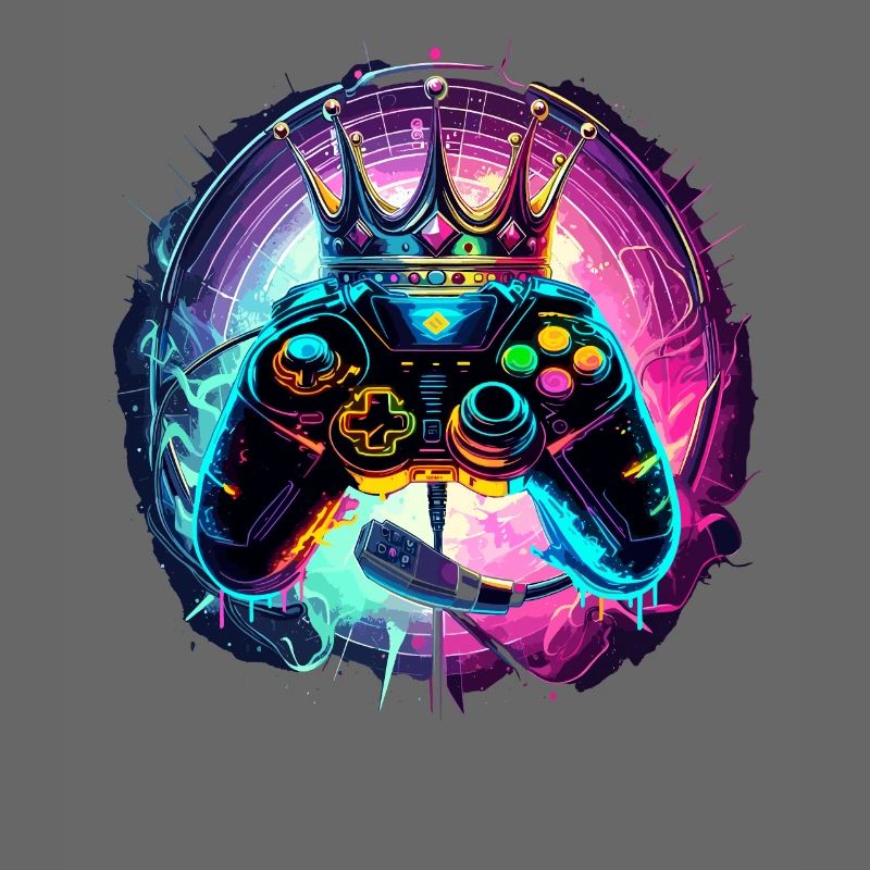 Gaming Controller mit Headset und Krone