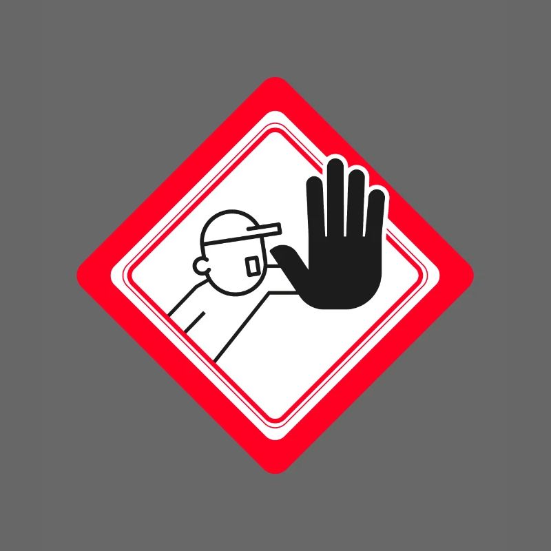 Unauthorized access prohibited Prohibition signs