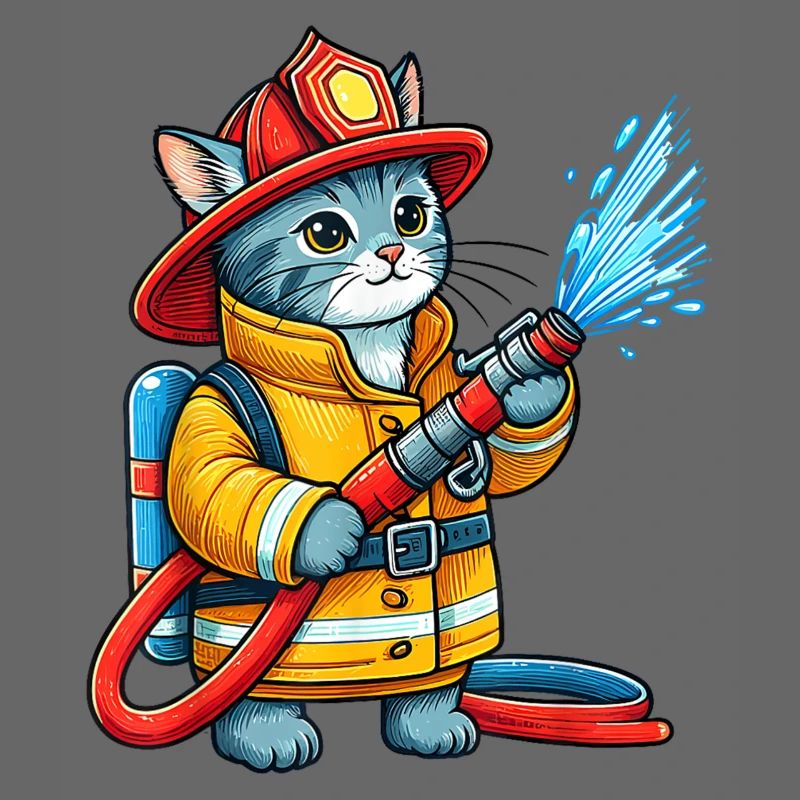 Chaton pompier Splash