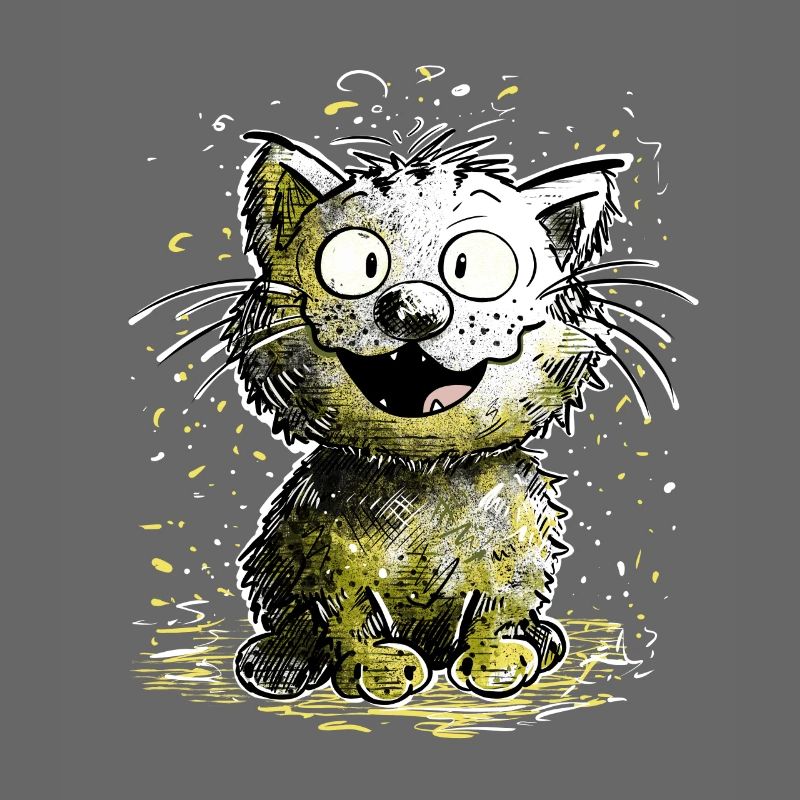 Cat laughs