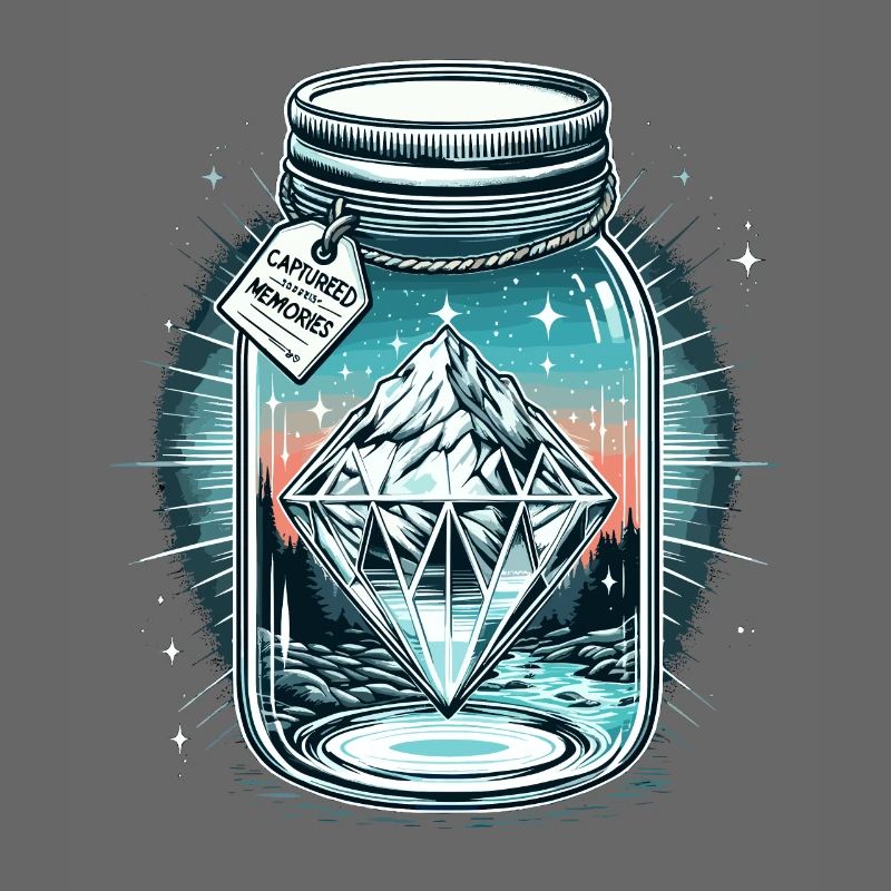 Diamant Eisberg im Einmachglas