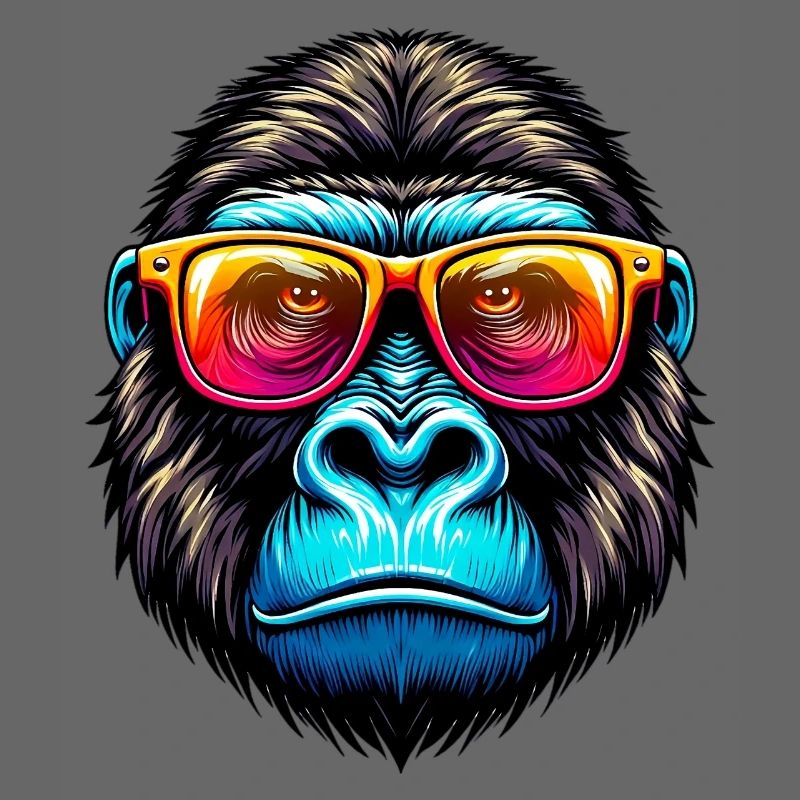 Gorillas with sunglasses