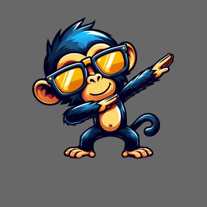 Chimpanzee Dabbing Cool Monkey Dancing