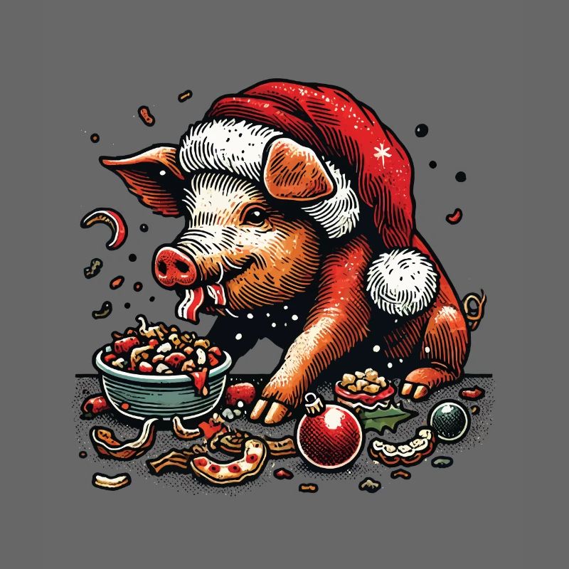 La gourmandise de Noël dévorée de